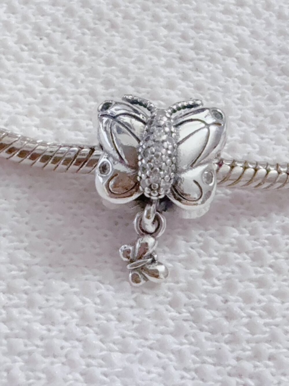 Butterfly Sterling Silver Charm For Pandora Bracelet Necklace